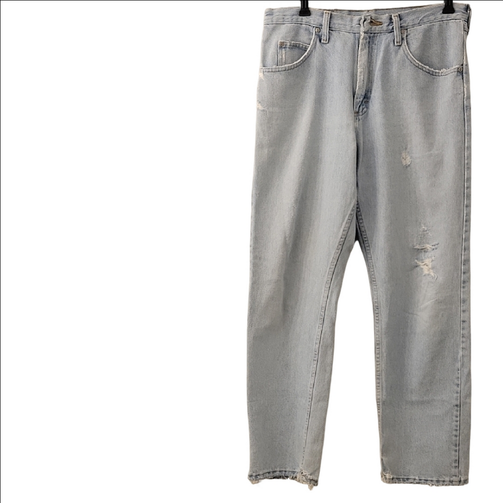 Wrangler Light Blue Distressed Women Jeans